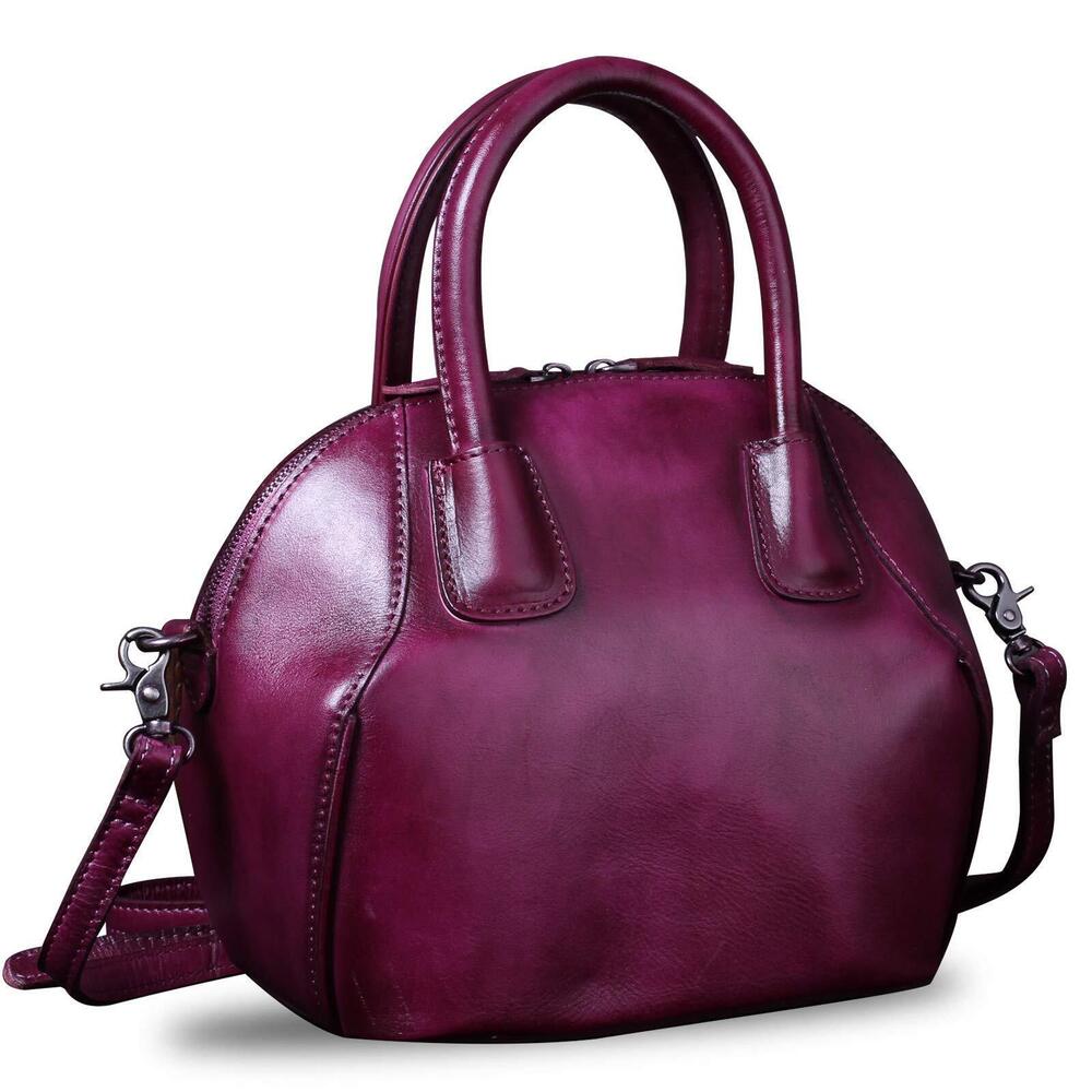 8572 Leather Handbags Top Handle Satchel Purses Shoulder Bag Handmade